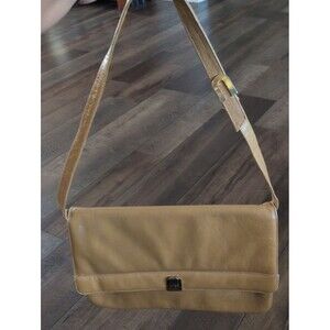 Bellido Spain Vintage Tan/Camel Leather Messenger Bag Envelope Shoulder 1970s